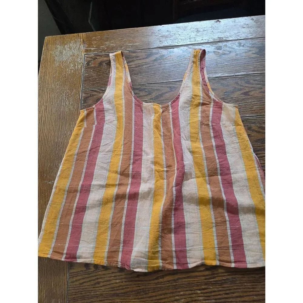 Sezane Rio multi color striped tank shirt sz 38 (US 6)